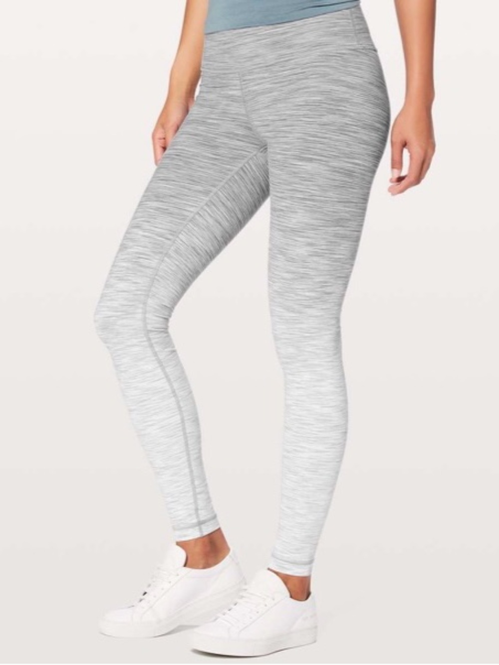 Lululemon Gray Fade-pattern Full Length Leggings